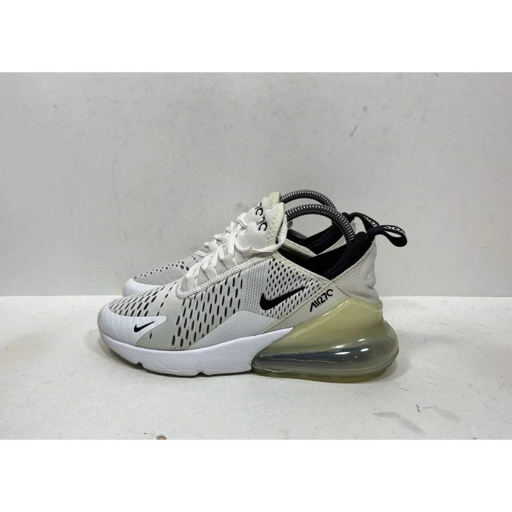 Nike Air Max 270 Women's Size 7 White Black Shoes Sneakers AH6789-100